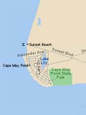Map of Cape May Point, NJ