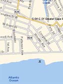 Map of Grant Street Cape May, NJ
