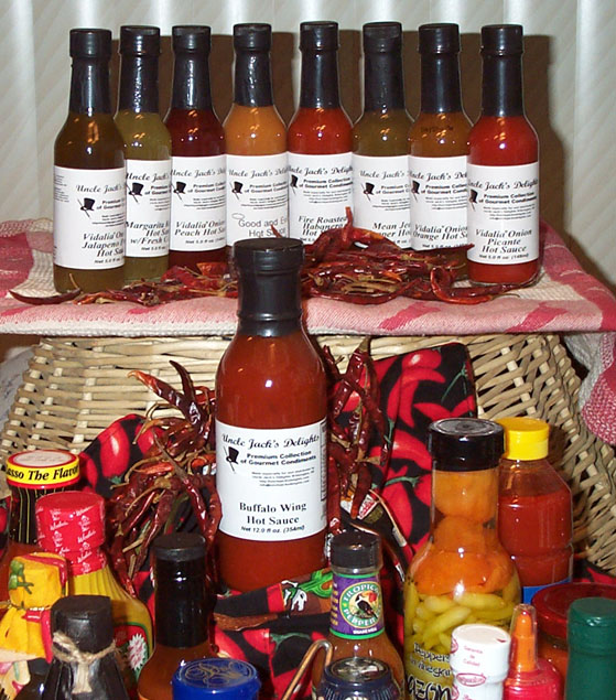 You Get All Of Uncle Jack's Hot Sauces 