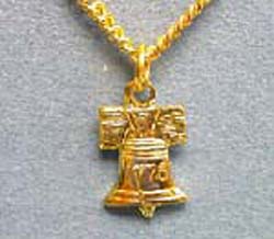Liberty Bell Gold Necklace